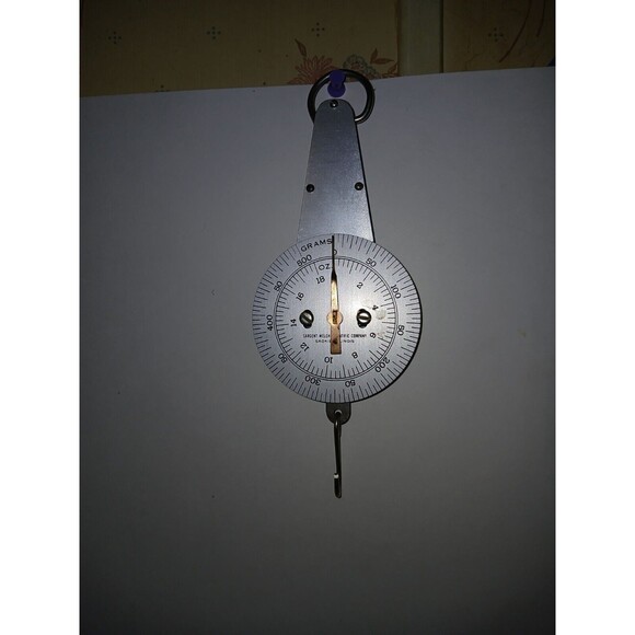 Welch Scientific Co. 500 Grams 18 Ounces Hanging Spring Weight Scale USA W/ Box - Picture 1 of 15
